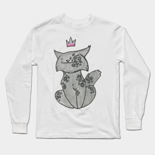 Derp Queen Cat Gel Pen :: Canines and Felines Long Sleeve T-Shirt